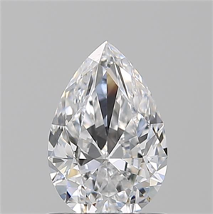 Picture of Natural Diamond 0.74 Carats, Pear with  Cut, D Color, VVS2 Clarity and Certified by GIA