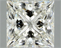 Natural Diamond 1.06 Carats, Princess with  Cut, J Color, VS2 Clarity and Certified by GIA