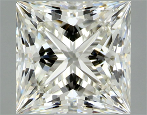 Picture of Natural Diamond 1.06 Carats, Princess with  Cut, J Color, VS2 Clarity and Certified by GIA
