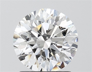 Picture of Lab Grown Diamond 1.50 Carats, Round with Ideal Cut, D Color, VVS2 Clarity and Certified by IGI