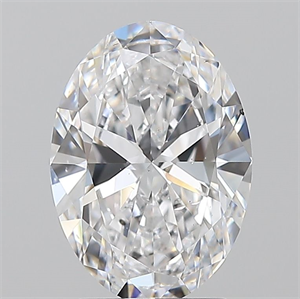 Picture of Natural Diamond 2.00 Carats, Oval with  Cut, D Color, SI1 Clarity and Certified by GIA