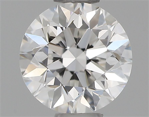 Picture of Natural Diamond 0.50 Carats, Round with Very Good Cut, F Color, VVS2 Clarity and Certified by GIA