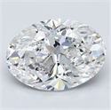 Natural Diamond 5.01 Carats, Oval with  Cut, E Color, SI2 Clarity and Certified by GIA