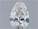 Diamante Natural 0.50 quilates, De pera , Color H, claridad SI1 y certificado GIA