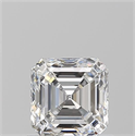 Diamante Natural 0.90 quilates, Asscher , Color E, claridad VVS1 y certificado GIA
