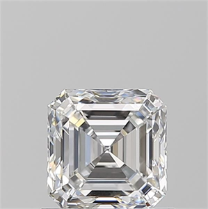 Foto Diamante Natural 0.90 quilates, Asscher , Color E, claridad VVS1 y certificado GIA de