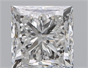 Natural Diamond 0.70 Carats, Princess with  Cut, F Color, SI2 Clarity and Certified by GIA