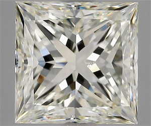 Foto Diamante Natural 5.02 quilates, Princesa , Color K, claridad VS2 y certificado GIA de