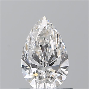 Foto Diamante Natural 0.71 quilates, De pera , Color F, claridad VVS2 y certificado GIA de