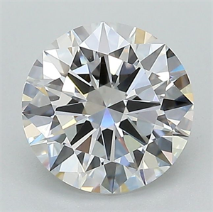 Picture of Lab Grown Diamond 1.50 Carats, Round with Excellent Cut, D Color, VS2 Clarity and Certified by IGI