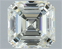Natural Diamond 2.01 Carats, Asscher with  Cut, J Color, VS2 Clarity and Certified by GIA