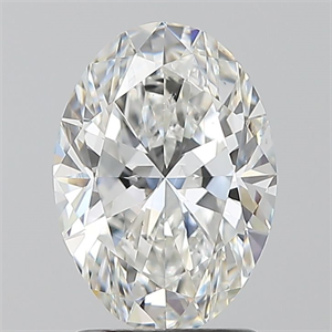 Picture of Natural Diamond 1.70 Carats, Oval with  Cut, F Color, SI1 Clarity and Certified by GIA