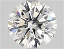 Diamante Natural 1.70 quilates, Redondo , Color E, claridad VS2 y certificado GIA