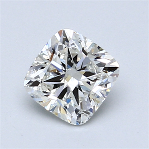 Picture of 1.01 Carats, Cushion Diamond with  Cut, H Color, SI2 Clarity and Certified by IGI be