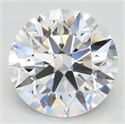 Lab Grown Diamond 3.31 Carats, Round with Excellent Cut, D Color, VVS1 Clarity and Certified by GIA