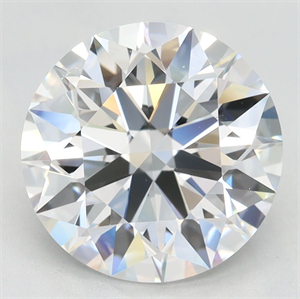 Picture of Lab Grown Diamond 3.31 Carats, Round with Excellent Cut, D Color, VVS1 Clarity and Certified by GIA