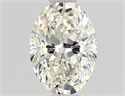 Natural Diamond 0.54 Carats, Oval with  Cut, J Color, VS1 Clarity and Certified by GIA