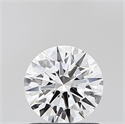 Lab Grown Diamond 0.80 Carats, Round with Ideal Cut, D Color, VVS1 Clarity and Certified by IGI