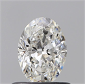 Diamante Natural 0.55 quilates, Ovalado , Color F, claridad SI1 y certificado GIA