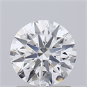 Lab Grown Diamond 1.26 Carats, Round with Ideal Cut, D Color, VVS1 Clarity and Certified by IGI
