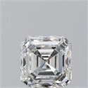 Natural Diamond 0.90 Carats, Asscher with  Cut, F Color, VVS1 Clarity and Certified by GIA