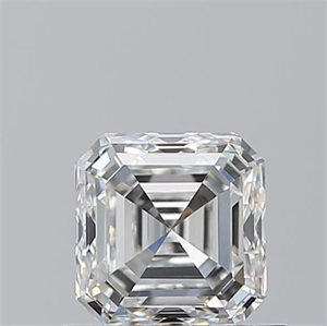 Picture of Natural Diamond 0.90 Carats, Asscher with  Cut, F Color, VVS1 Clarity and Certified by GIA