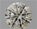 Natural Diamond 0.56 Carats, Round with Excellent Cut, I Color, VVS2 Clarity and Certified by IGI