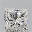 Natural Diamond 2.01 Carats, Princess with  Cut, I Color, SI1 Clarity and Certified by GIA