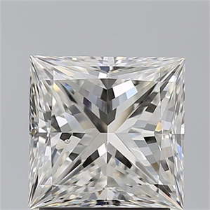 Picture of Natural Diamond 2.01 Carats, Princess with  Cut, I Color, SI1 Clarity and Certified by GIA