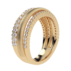 Picture of 3/4 carat natural diamonds anniversary or cocktail ring