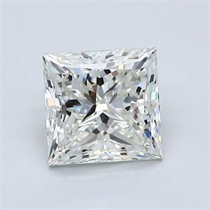Picture of Natural Diamond 1.02 Carats, Princess with  Cut, J Color, VS1 Clarity and Certified by GIA