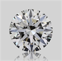 Natural Diamond 0.70 Carats, Round with Excellent Cut, F Color, VVS2 Clarity and Certified by GIA