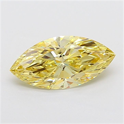 Picture of Lab Grown Diamond 2.41 Carats, Marquise with  Cut, Fancy Intense Yellow Color, VS1 Clarity and Certified by IGI