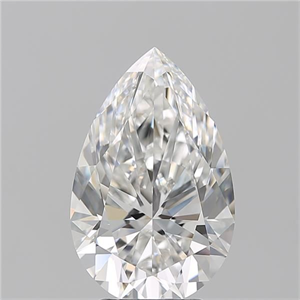 Foto Diamante Natural 4.02 quilates, De pera , Color F, claridad IF y certificado GIA de