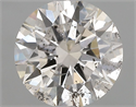 Natural Diamond 1.00 Carats, Round with Excellent Cut, K Color, I1 Clarity and Certified by GIA