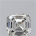Natural Diamond 0.70 Carats, Asscher with  Cut, J Color, VVS1 Clarity and Certified by GIA
