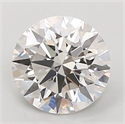 Lab Grown Diamond 2.04 Carats, Round with Ideal Cut, F Color, VS1 Clarity and Certified by IGI