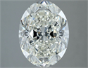 Natural Diamond 3.02 Carats, Oval with  Cut, J Color, SI1 Clarity and Certified by GIA