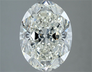 Picture of Natural Diamond 3.02 Carats, Oval with  Cut, J Color, SI1 Clarity and Certified by GIA