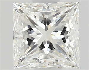 Picture of Natural Diamond 0.51 Carats, Princess with  Cut, G Color, VVS1 Clarity and Certified by GIA