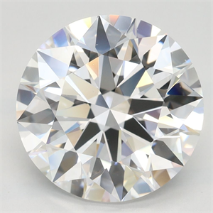 Picture of Lab Grown Diamond 4.29 Carats, Round with Excellent Cut, D Color, IF Clarity and Certified by GIA