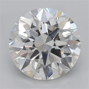Picture of Natural Diamond 2.71 Carats, Round with Excellent Cut, G Color, VS2 Clarity and Certified by GIA