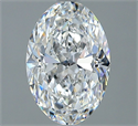 Natural Diamond 2.01 Carats, Oval with  Cut, D Color, VS1 Clarity and Certified by GIA