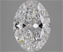 Diamante Natural 3.01 quilates, Ovalado , Color D, claridad SI1 y certificado GIA