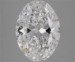 Foto Diamante Natural 3.01 quilates, Ovalado , Color D, claridad SI1 y certificado GIA de
