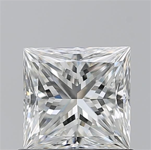 Picture of Natural Diamond 0.90 Carats, Princess with  Cut, G Color, VVS1 Clarity and Certified by GIA