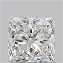 Natural Diamond 1.01 Carats, Princess with  Cut, J Color, VVS1 Clarity and Certified by GIA