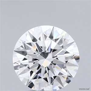 Picture of Lab Grown Diamond 2.00 Carats, Round with Ideal Cut, D Color, VVS1 Clarity and Certified by IGI