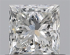 Picture of Natural Diamond 0.72 Carats, Princess with  Cut, I Color, VS2 Clarity and Certified by GIA