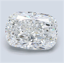 Natural Diamond 4.05 Carats, Cushion with  Cut, F Color, VS2 Clarity and Certified by GIA